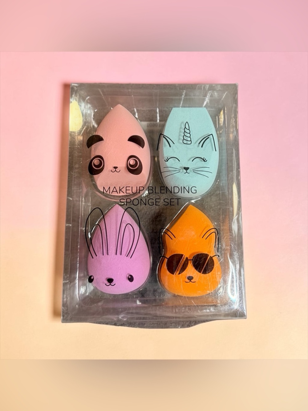 🩷🧡m2u nyc🩷🧡4-PC Makeup Blending Sponge Set/NIB